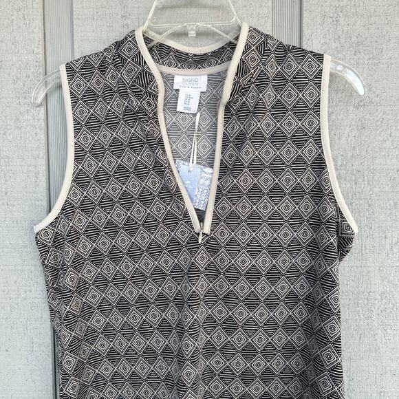 NWT Sigrid Olsen Size M Sleeveless Golf Tennis Top UPF 50 Athleisure - Picture 12 of 12